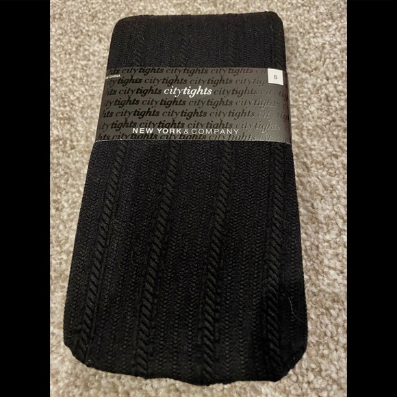 NYC Black Tights Small NWT - Picture 1 of 4